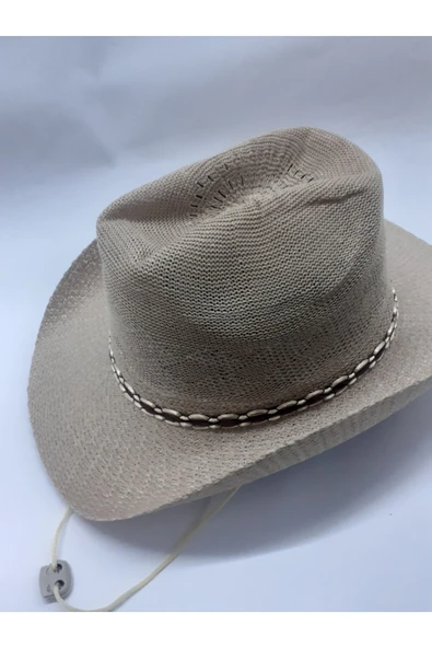 Kardelen Butik Denizli Batı Western Hasır Şapka ( Unisex ) ( Kahve ) - 3