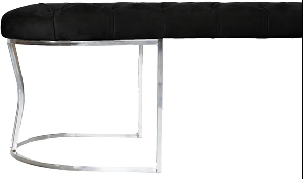 Viego Silver Bench Puf - Resim 9