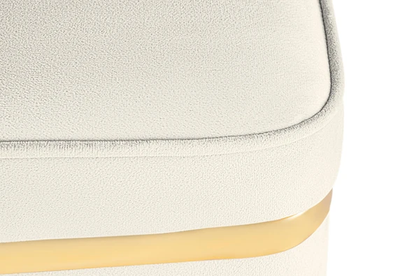 Zengo Gold Twin Line Puf, Kare - Resim 5