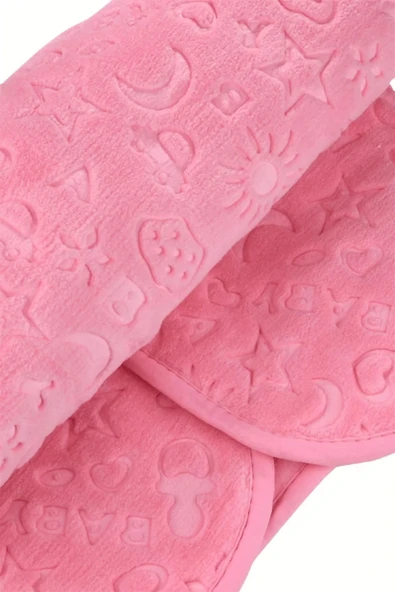 Bahar Bebek Peluş Battaniye Pembe 110 X 90cm - 3