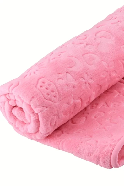 Bahar Bebek Peluş Battaniye Pembe 110 X 90cm - 5