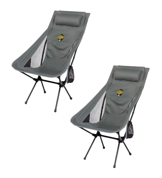 Sky Ultralight Katlanabilir Kamp Sandalyesi Gri 2 Adet ürün görseli