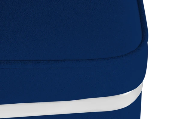 Zengo Silver Twin Line Puf, Kare - Resim 9