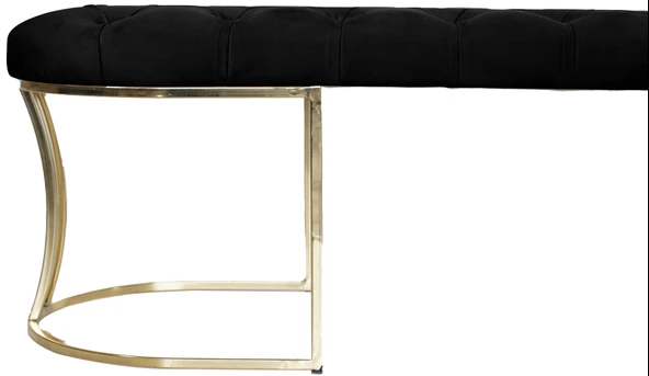 Viego Gold Bench Puf - Resim 5