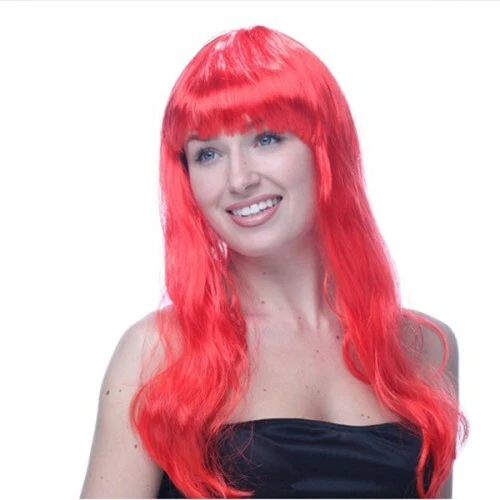Kırmızı Renk Uzun Parti Peruğu ürün görseli