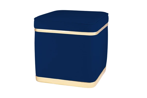 Zengo Gold Twin Line Puf, Kare - Resim 7