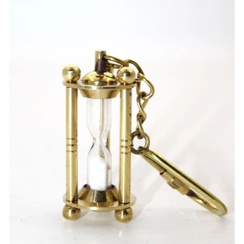 Pirinç Kum Saati Anahtarlık Model 2 ürün görseli