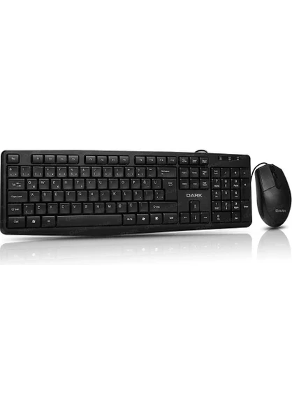 Dark DK-AC-KM1050 Türkçe Q Kablolu Ev & Ofis Slim Klavye & Mouse Set ürün görseli