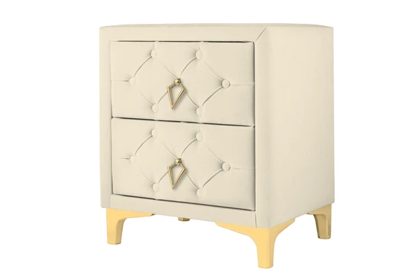 Ruby Gold Komodin, 2 Çekmeceli - Resim 3