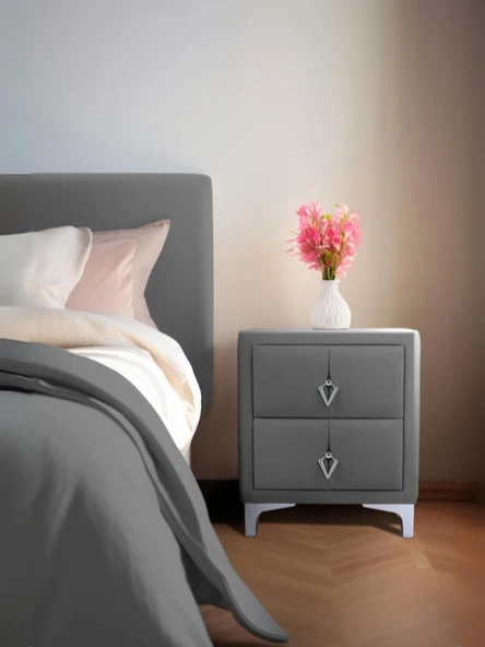 Harmony Silver Komodin, İki Çekmeceli ürün görseli