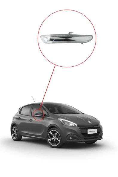 Peugeot 208 - Opel Corsa F Ayna Sinyali - SAĞ- 1607512680 - Resim 5