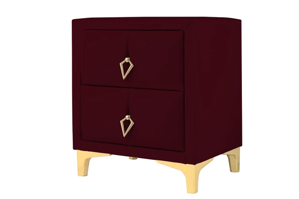 Harmony Gold Komodin, İki Çekmeceli - Resim 7