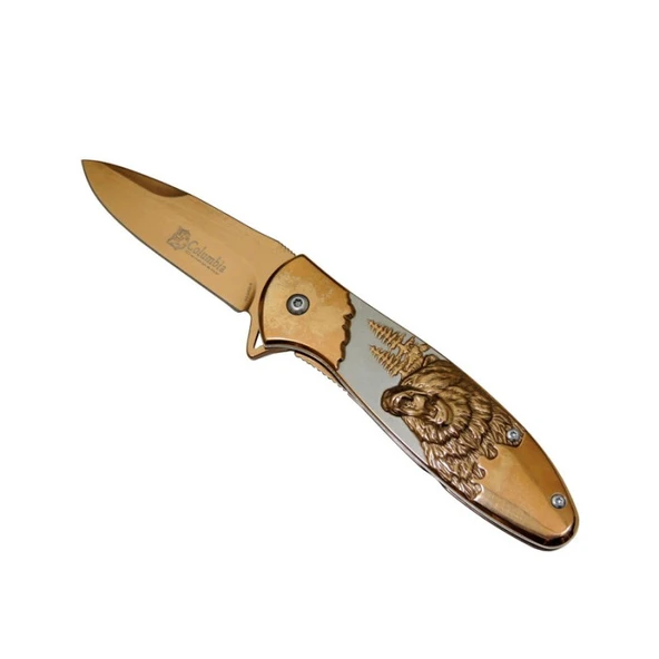 Columbia Ayı Çakı Gold - Resim 2