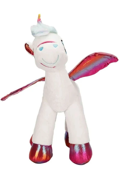 MagicWings Kanatlı Peluş Unicorn 42 cm - Resim 3