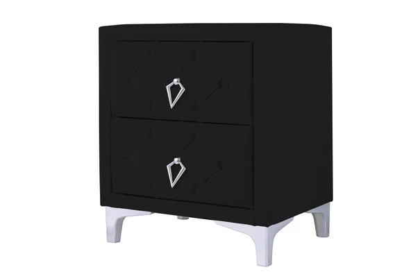 Ruby Silver Komodin, 2 Çekmeceli - Resim 11