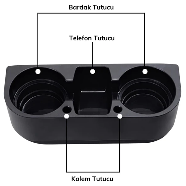 Oto Koltuk Yanı Bardak Tutucu Organizer - Resim 4