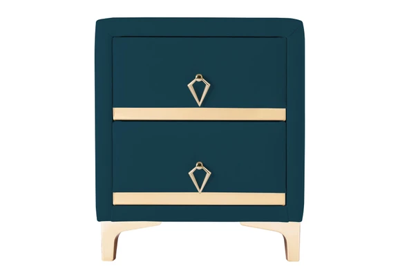 Doppia Linea Gold Komodin, İki Çekmeceli - Resim 10