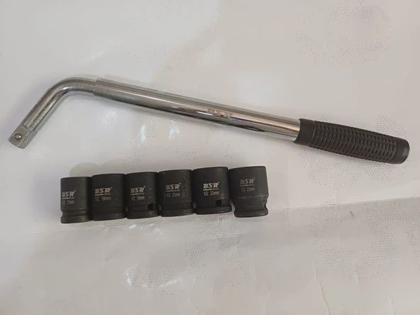 Teleskopik Bijon Anahtarı, 45cm Kol Ve 1/2 Lokmalar - 2