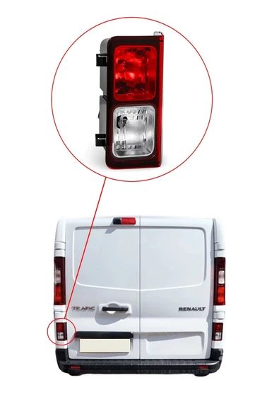Trafic 3 - Opel Vivaro Arka Sis Lambası - SOL - 265598248R - Resim 4