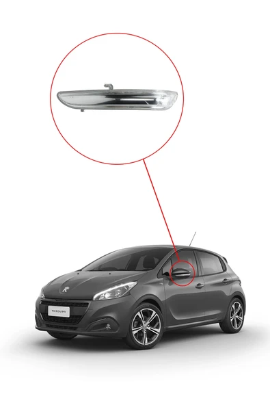 Peugeot 208 - Opel Corsa F Ayna Sinyali - SOL - 1607512580 - Resim 5