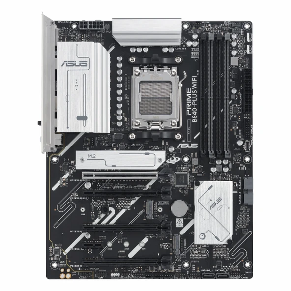 Asus Prime B840-Plus WiFi DDR5 (7600MHz)OC M.2 HDMI/DP/USB-C PCIe 4.0 AM5 ATX Anakart - Resim 2