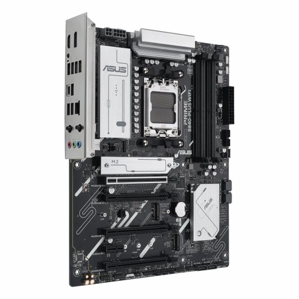Asus Prime B840-Plus WiFi DDR5 (7600MHz)OC M.2 HDMI/DP/USB-C PCIe 4.0 AM5 ATX Anakart - Resim 3