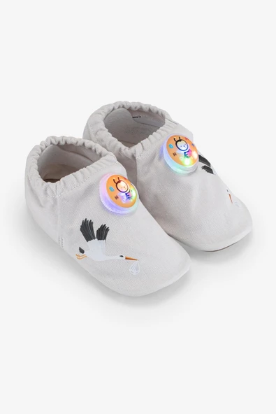 Işıklı Bebek Patik Tak & Çıkart #Tags Havalı Gri - Resim 3