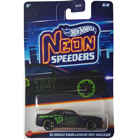 Hot Wheels Neon Speeder Arabalar '15 Dodge Challenger SRT Hellcat HLH72 HRW80 ürün görseli