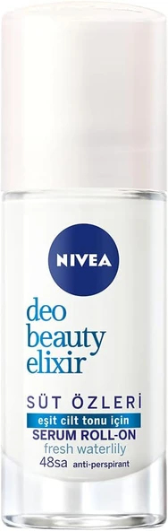 NIVEA Beauty Elixir Fresh Waterlily Kadin Roll On Deodorant, (40 ml) ürün görseli