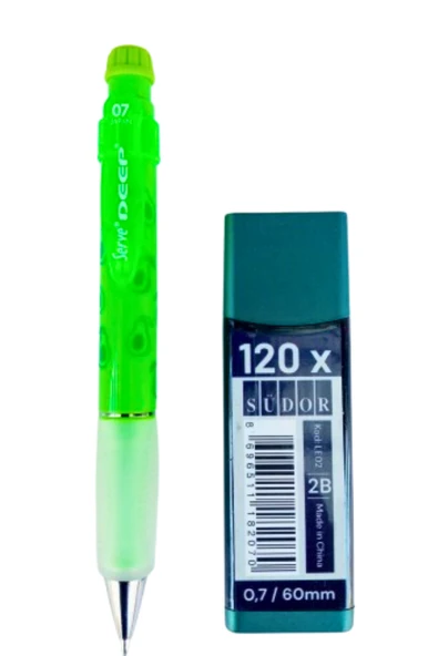 2B , 120' li 60 mm 0,7 uç ve serve deep 0,7 uçlu kalem seti (n.green avocado) ürün görseli 1