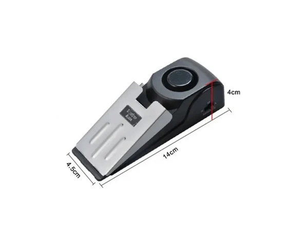 120db Kapı Durdurma Alarmı Titreşimli, Emniyet Kama Kapı Durdurucu, Alarm Durdurucu, Engelleme Seyahat Güvenlik Uyarısı, 120dB, (1 Adet) - Resim 4
