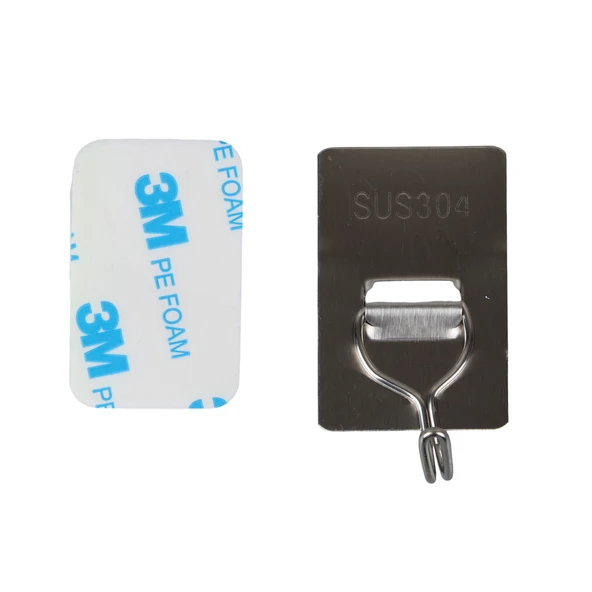 304 Paslanmaz Çelik Kanca-Askılık - 10'lu Paket, Ağır Hizmet, Duvar Kancaları, Su Geçirmez Paslanmaz Çelik Askılıklar ürün görseli