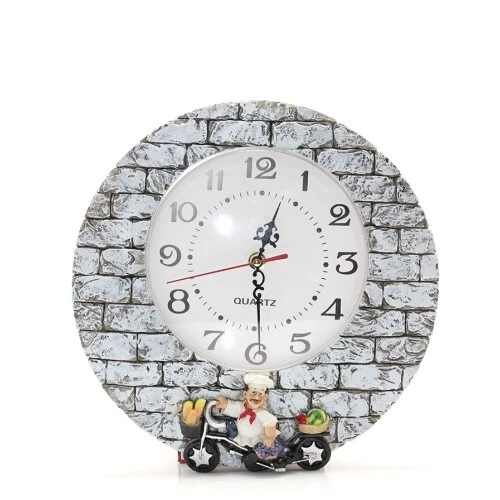 Aşçı Tasarımlı Polyester Duvar Saati Model 1 ürün görseli