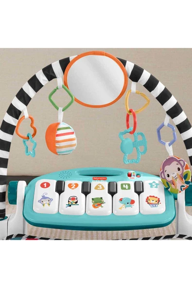 Fisher-Price Neşeli Hayvanlar Piyanolu Jimnastik Merkezi HWY49 - Resim 2