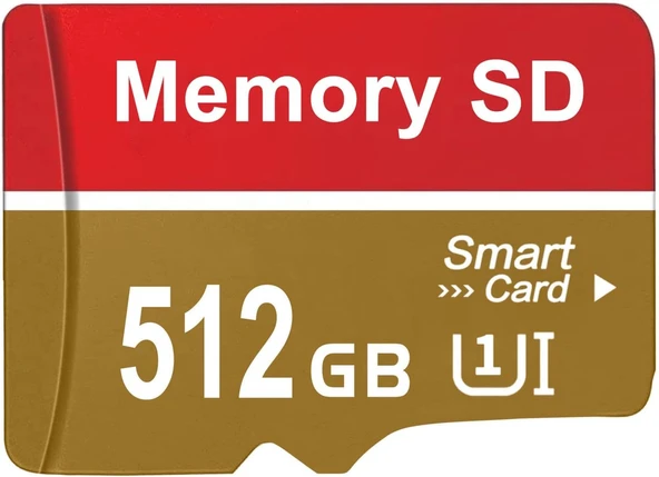 512GB Microsd Kart Hafıza Kartı Telefon IP Kamera Pc Uyumlu ürün görseli 1