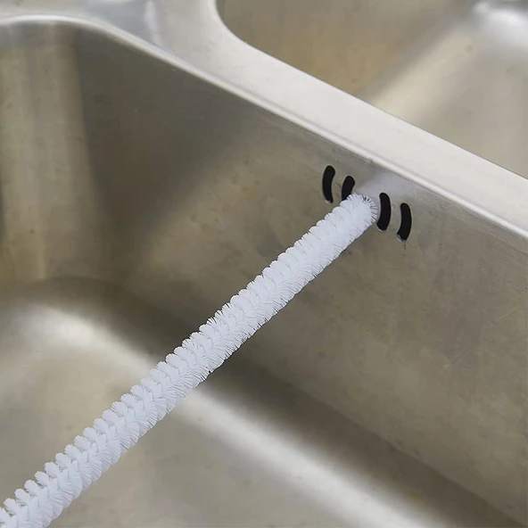 Gider Lavabo Borusu Açma, Petek, Kalorifer Temizleme Fırçası, 70 cm, Esnek, - Resim 3