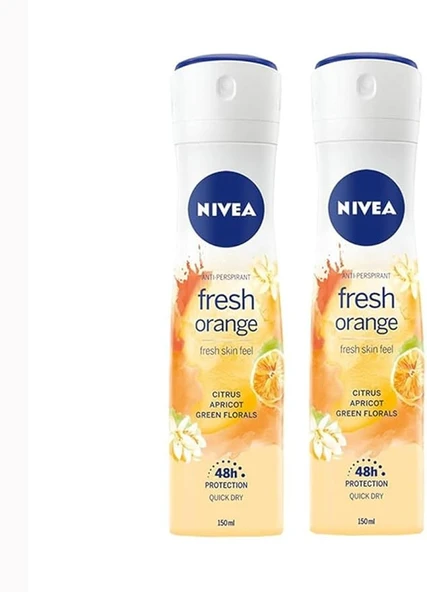 NIVEA Fresh Orange Kadın Deodorant 150 Ml X 2 Adet ürün görseli