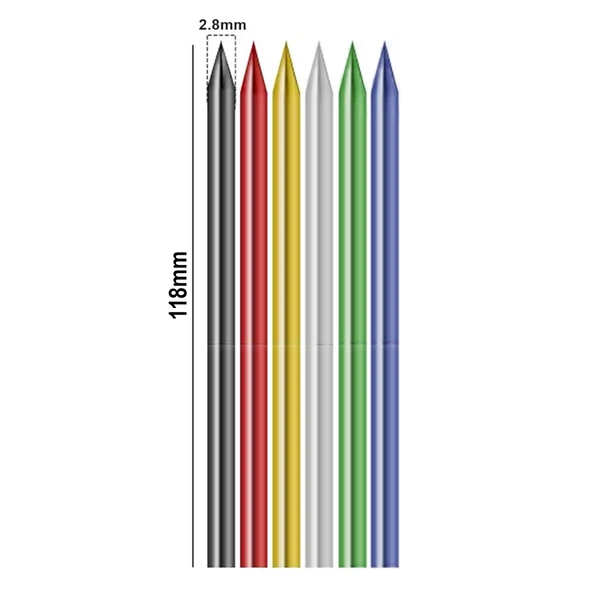 Derin Dip Konum Delik İşaretleme Kurşun Kalemi Yedek Uçları, 6 Adet Uç, - Resim 3