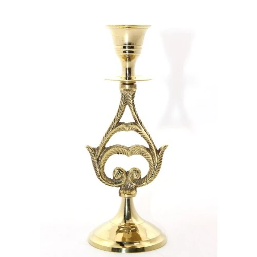 Tekli Pirinç Şamdan Model 6 ürün görseli