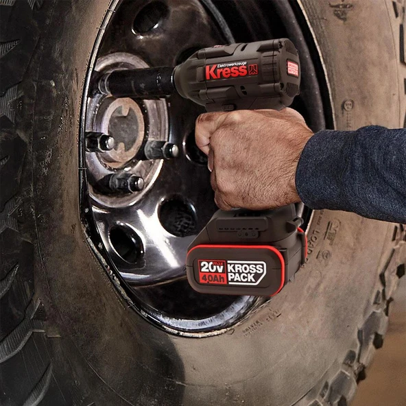 Kress KH275.91 20Volt 500Nm Kömürsüz Profesyonel Şarjlı Somun Sıkma (Akü Dahil Değildir) - 8