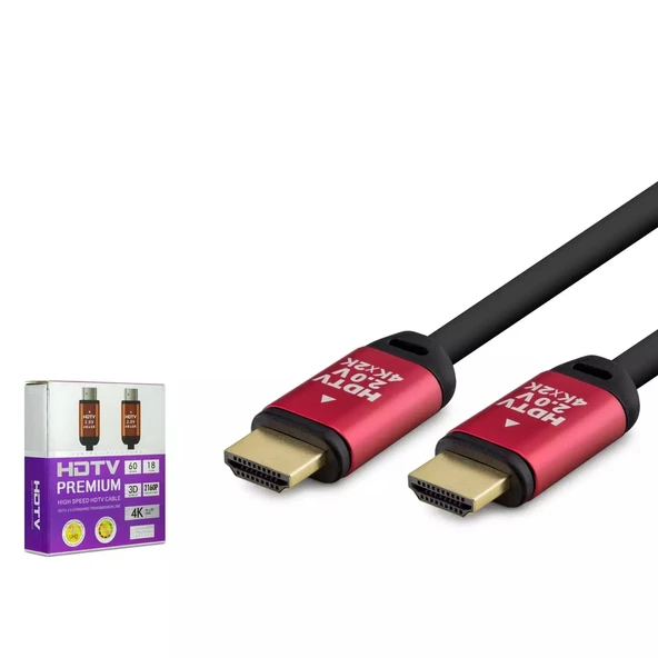 Hadron Hdx2034 Hdmi Kablo Pvc 4K Od8.0 5M Siyah ürün görseli