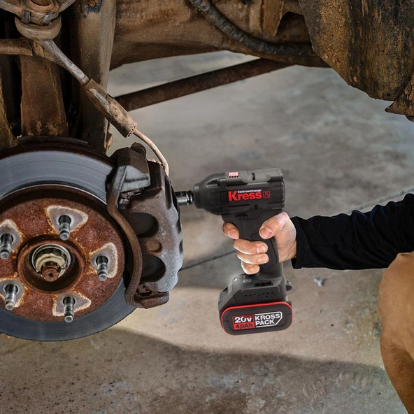 Kress KH275.91 20Volt 500Nm Kömürsüz Profesyonel Şarjlı Somun Sıkma (Akü Dahil Değildir) - 7