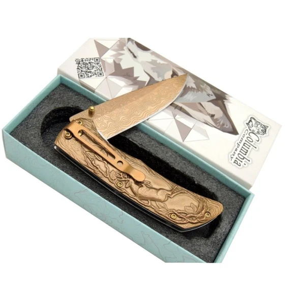 Columbia Geyikli Çakı gold - Resim 2