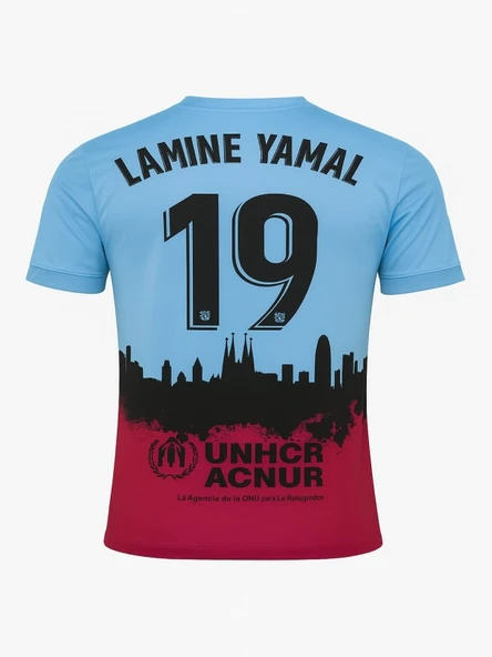Barcelona B02851 Lamine Yamal Özel Tasarım Çocuk Forma - Resim 2
