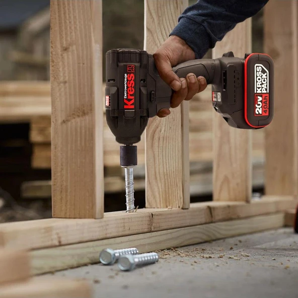 Kress KH275.91 20Volt 500Nm Kömürsüz Profesyonel Şarjlı Somun Sıkma (Akü Dahil Değildir) - 9