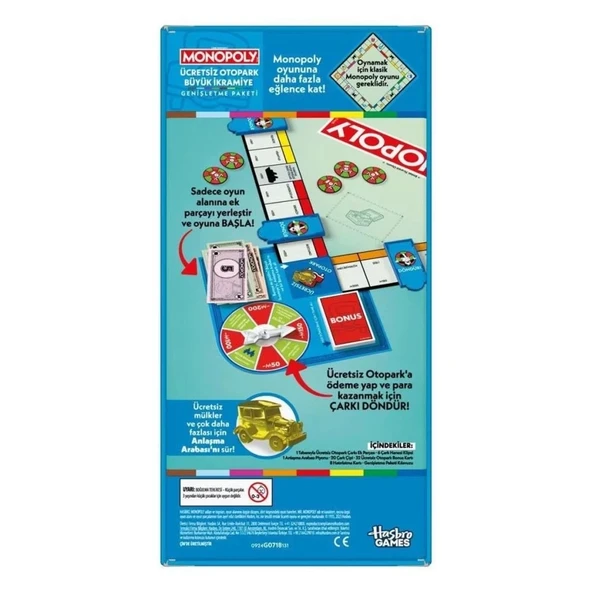 CEYLAN ADAM   G0718 Monopoly Ücretsiz Otopark İkramiyesi - Genişletme Paketi ürün görseli 1