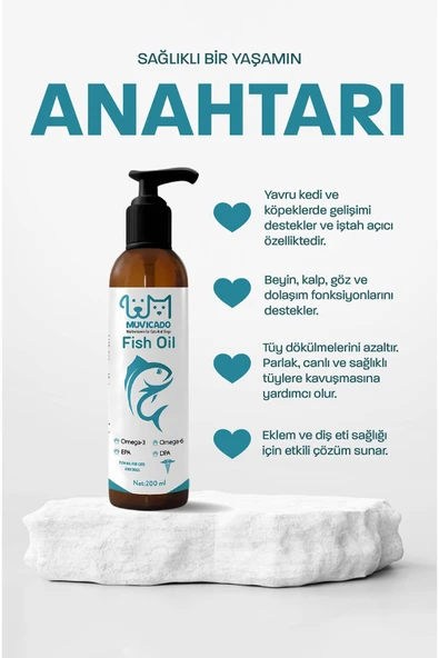 muvicado Hamile ve Yavru Kediler İçin Multivitaminli Kedi Malt Macun - Omega-3 ve Omega-6 İçeren Balık Yağı - Resim 5