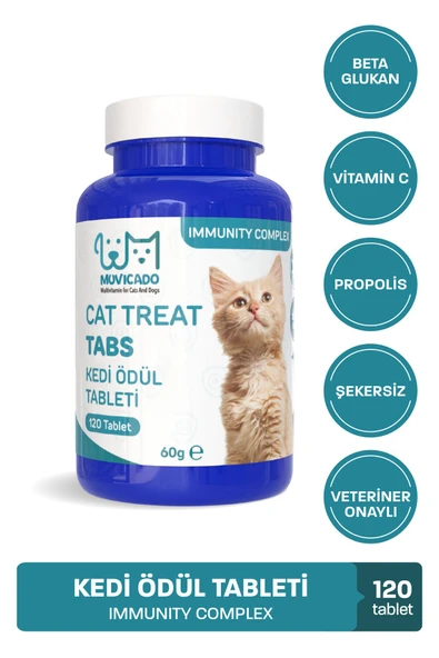 muvicado Immunity Kedi Köpek Ödül Tableti Kedi Bağışıklık Sistemi Güçlendirici Tablet Beta Glukan