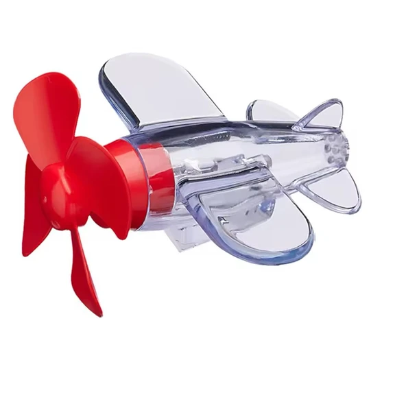 LED Işıklı, Motosiklet, Kask, Araba için Süs Uçağı, Pilsiz Çalışan, Kırmızı-Mavi Işık Efektli ürün görseli