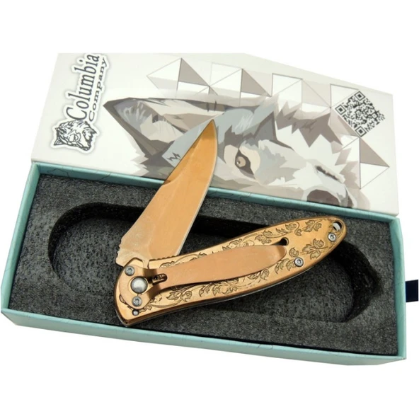 Columbia Geyikli Çakı Gold - Resim 3